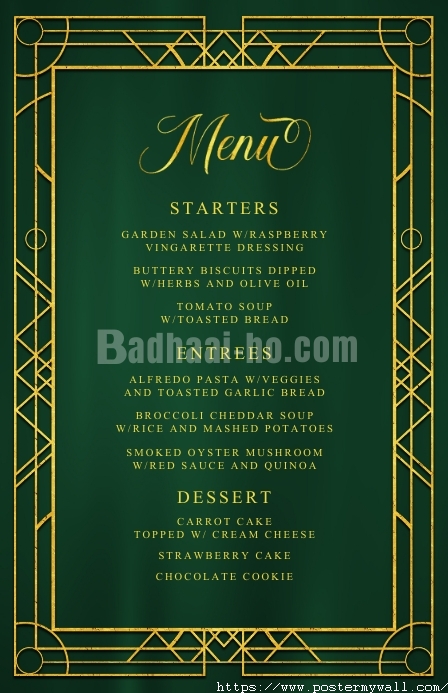 antique_emerald_gold_frame_wedding_menu_design_template_ce10cd3