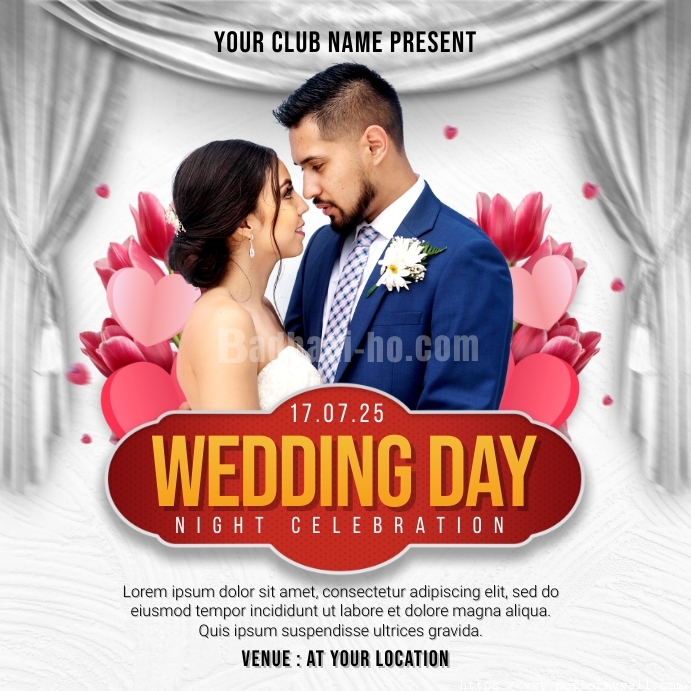 wedding_day_celebration_social_media_post_design_template_f0103